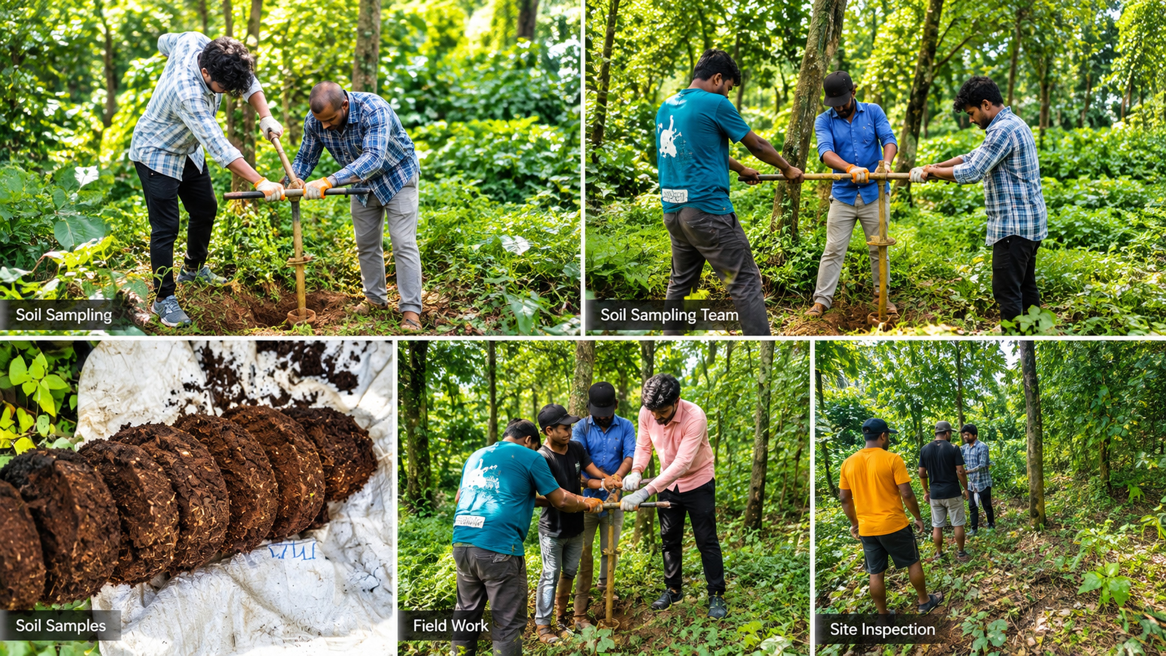 Soil sampling and field investigation team