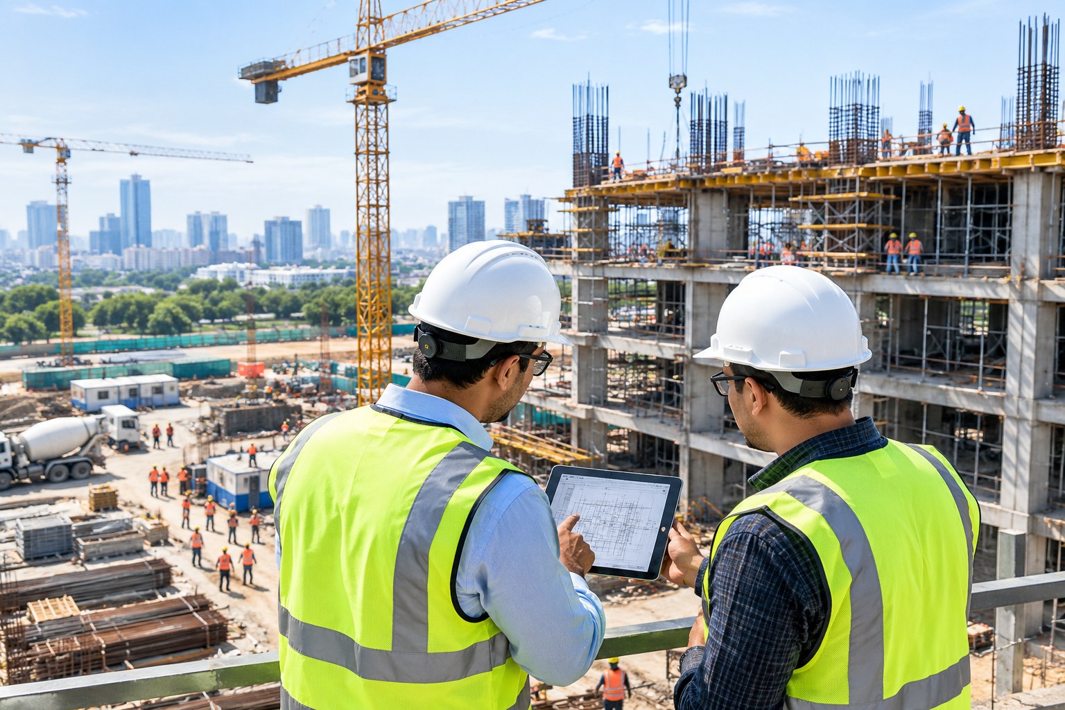 Construction project management and site supervision